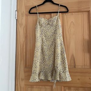 Princess Polly Yellow & Lavender Floral Mini Dress